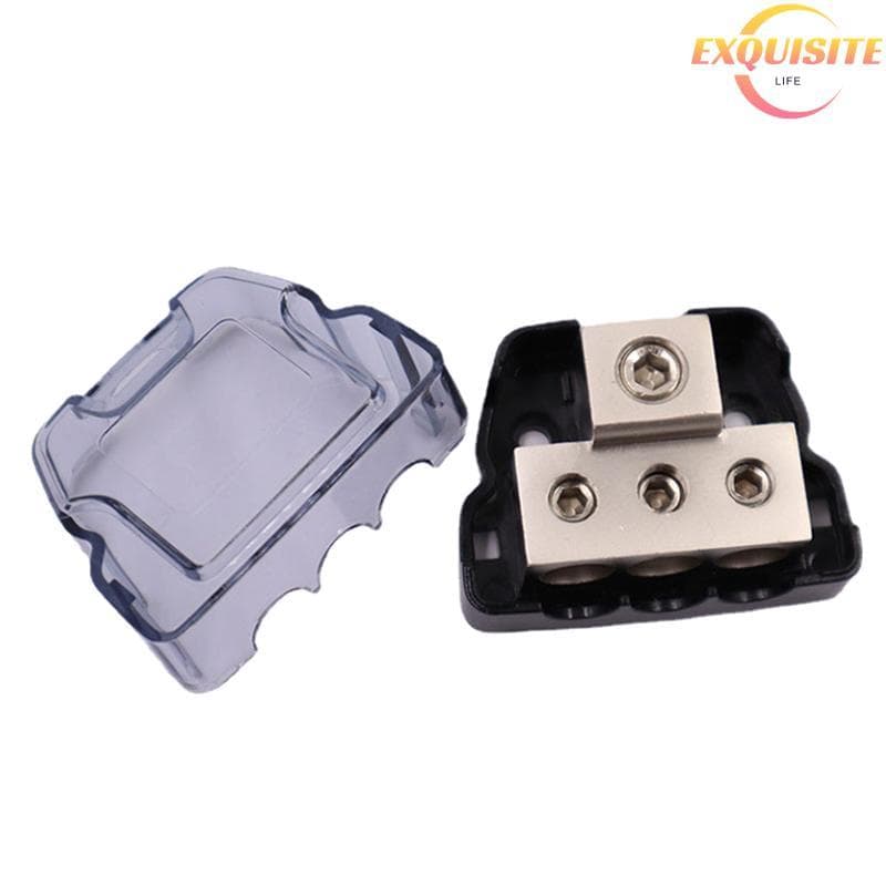 [EL-t] Distribuição De Energia De Áudio Do Carro Blo Fio De 3 Vias Medidor 1x0 AWG In , 3x4 Gauge Out Serve Para Veículo