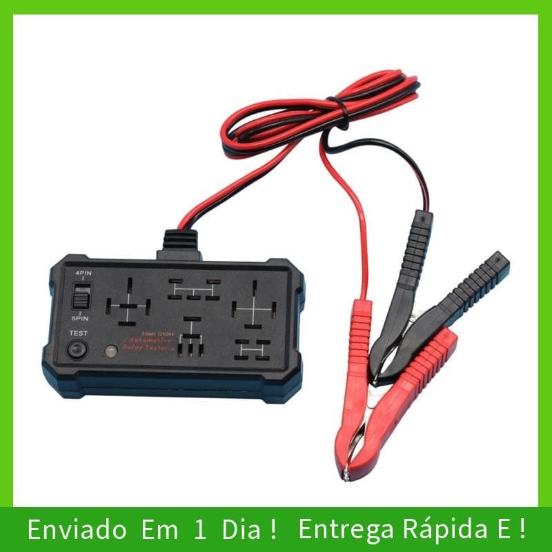 - joyce Ferramenta De Diagnóstico De Testador De Relé Automotivo 4 Pinos E 5 12V Com Clipes De Bateria