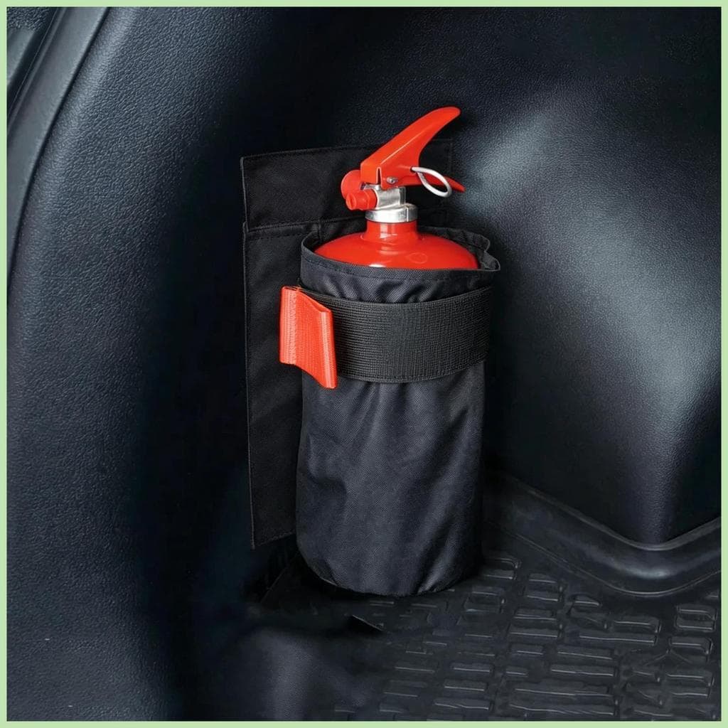 Saco De Armazenamento De Extintor De Incêndio De Carro , Ferramenta De Extinção De Chamas , Organizador Suporte De Porta