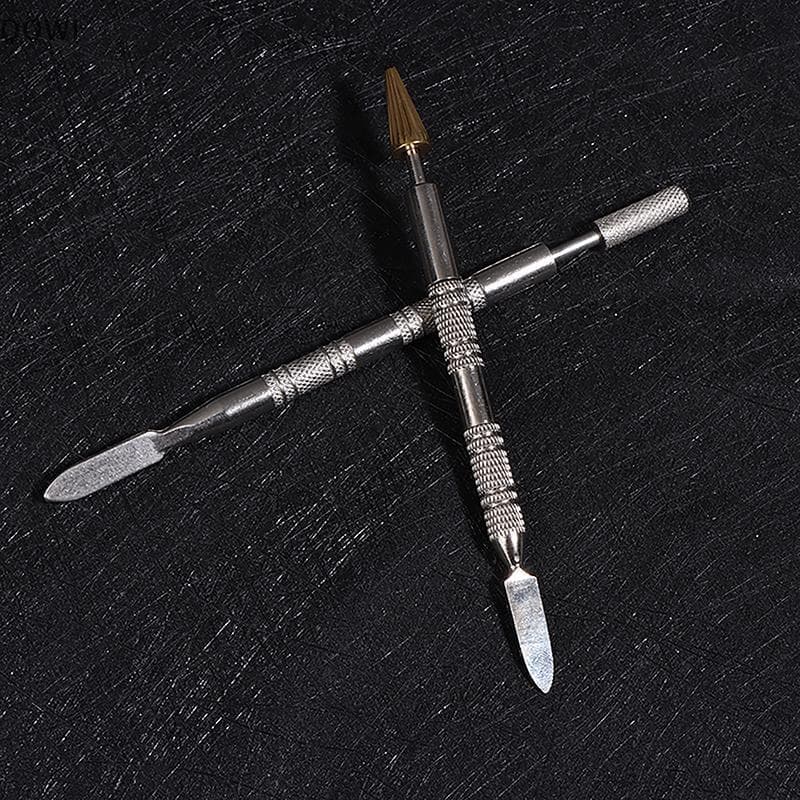 qo Couro Dupla Cabeça Borda Óleo Colagem Tintura Caneta Aplicador Rápido Rolo De Pintura Ferramenta Para Artesanato Ferr