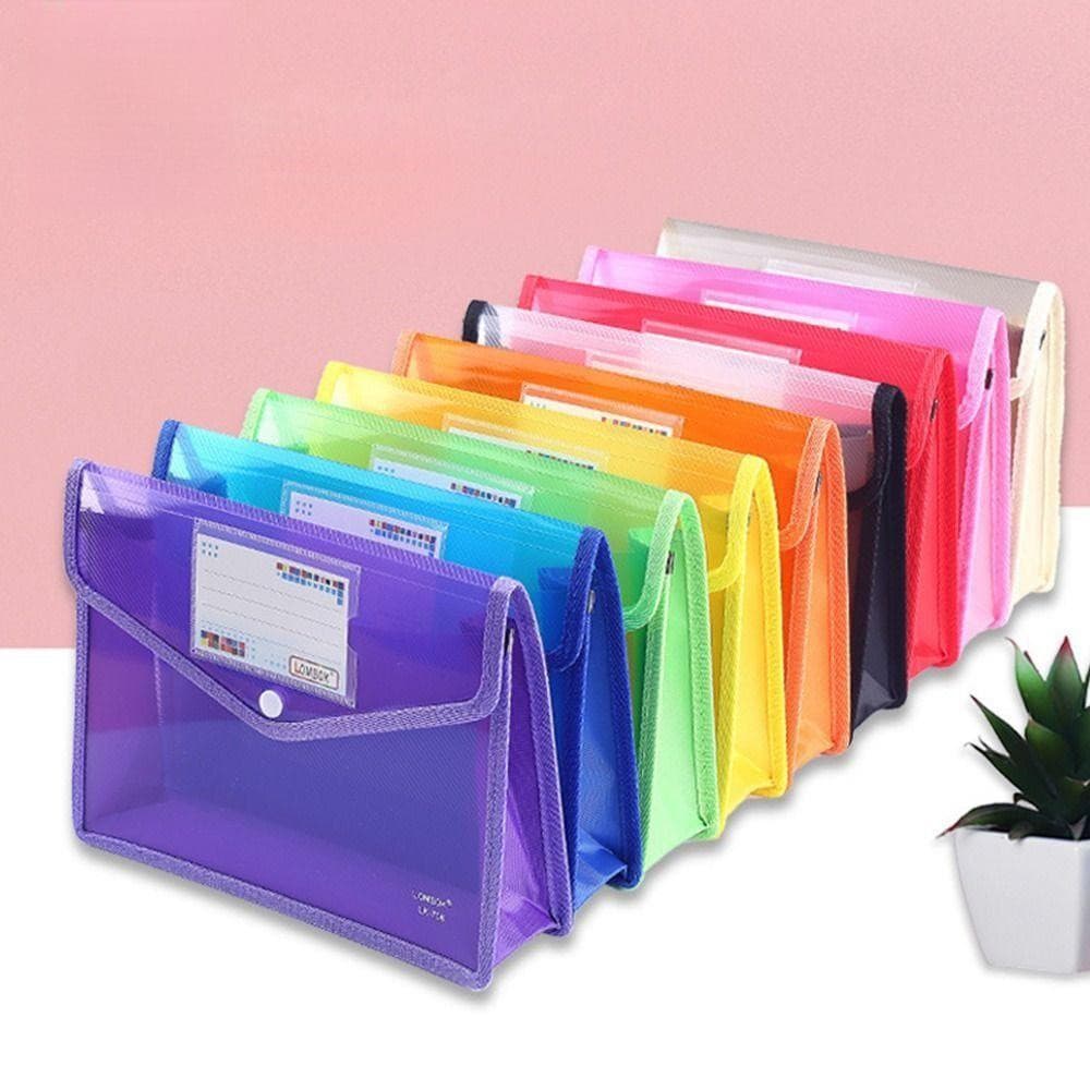 SUBEI A5 Pastas De Arquivo De Grande Capacidade Papelaria À Prova D'água Organizador De Arquivos De Bolsa