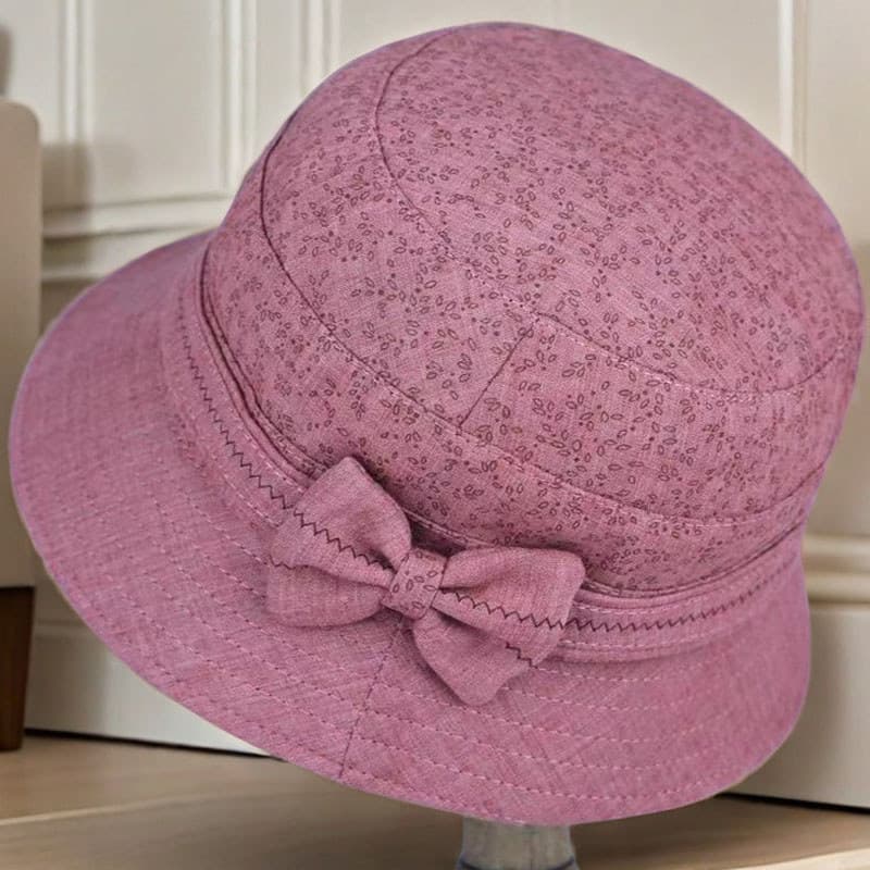 Chapéu de idosos de meia-idade feminino primavera verão mãe guarda-sol chapéu de pano fino primavera outono avó velha se
