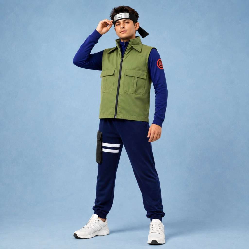 Fantasia Kakashi Adulto Completa com Bandana