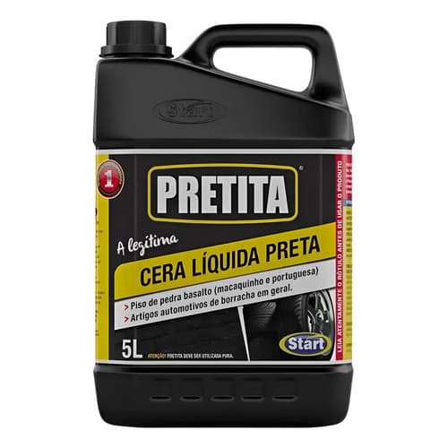 Pretinho Que Não Sai Na Chuva Pneu Para-choque E Borracha 5l Preto