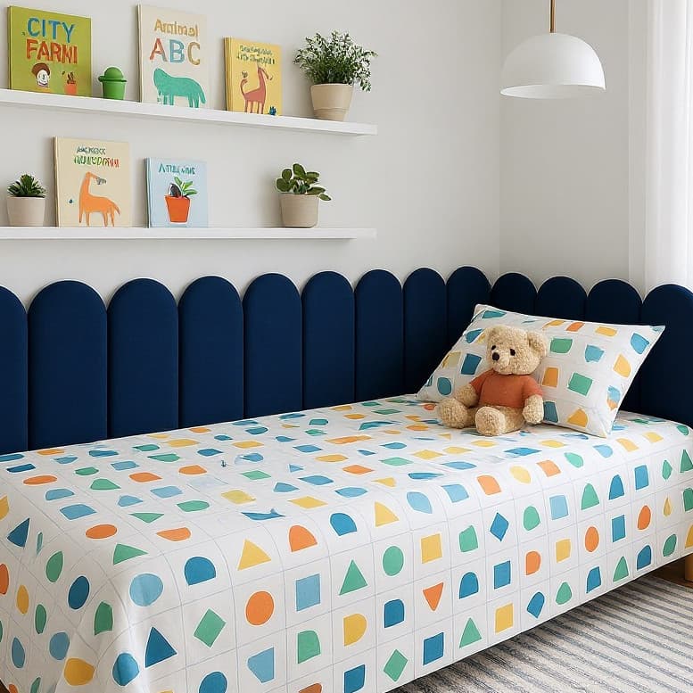 Kits de Cabeceira de Cama Estofada Nuvem