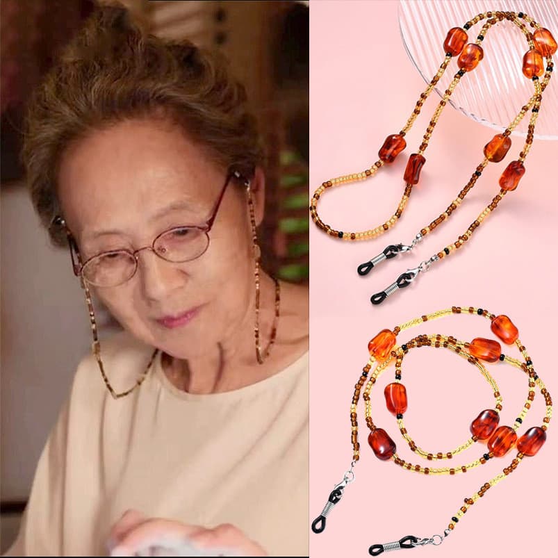 Óculos de leitura Halter corrente estrela mesmo estilo óculos corrente feminino Anti-perdido cordão na moda fone de ouvi