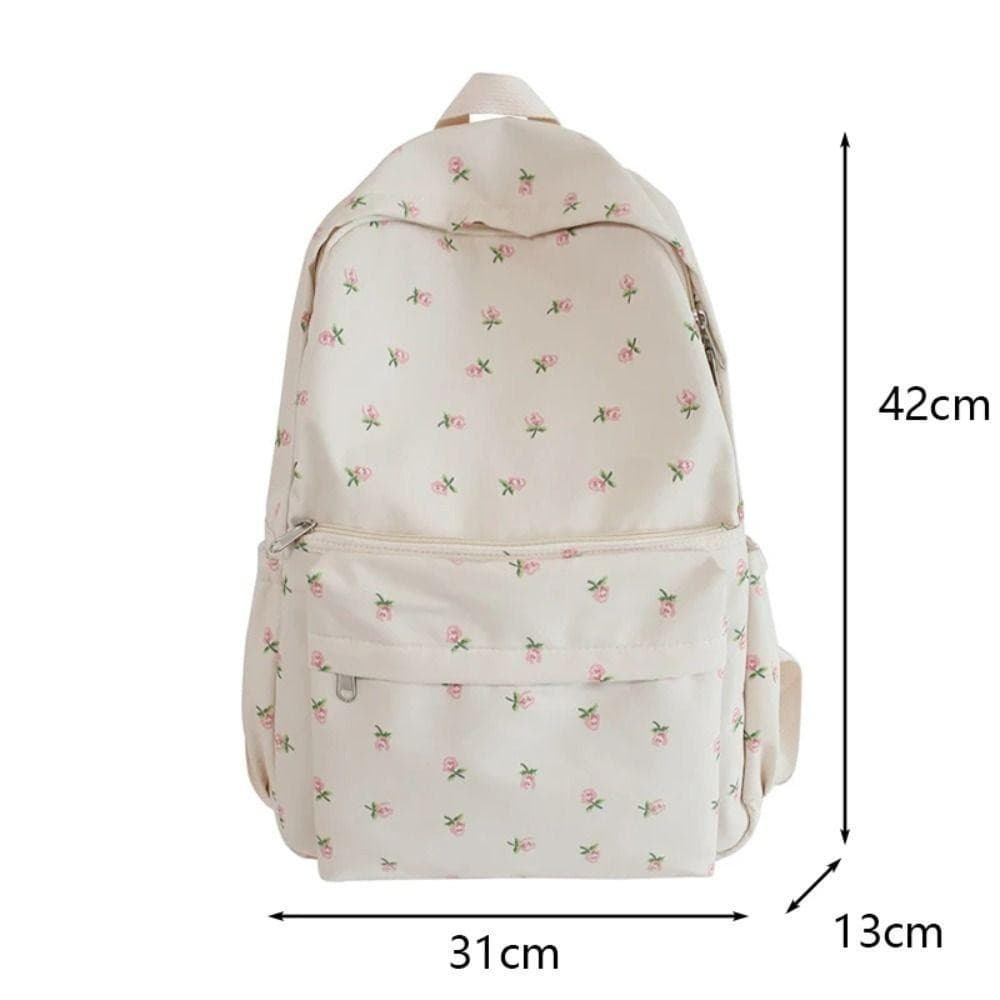 Mochila escolar bonito para meninas lona estilo floral BM Sports mulheres livros