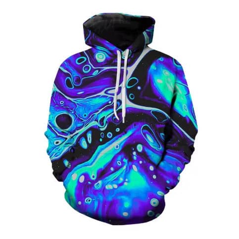 Moletom Masculino Colorido com Design Estampado, Moletom Casual 3D