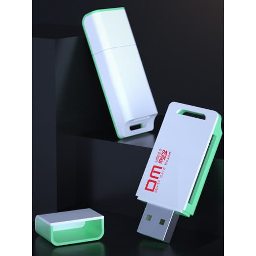 Leitor de cartão multifuncional cartão microSD/TF/SD Leitor de cartão dois em um TF Leitor de cartão flash USB