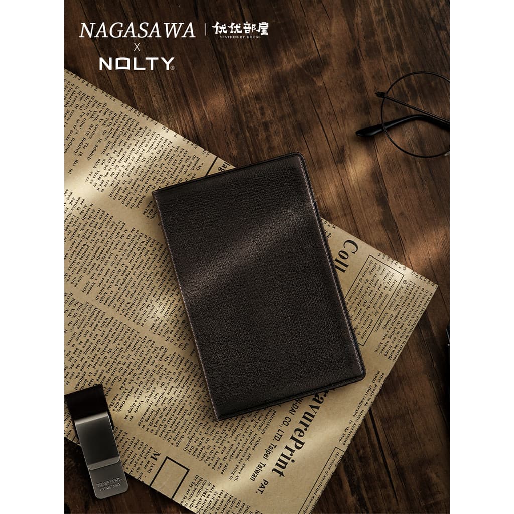 Japão japão NAGASAWA limitado NOLTY pode taxa manual ouro pele de carneiro página fixa manual MEMORANDUM