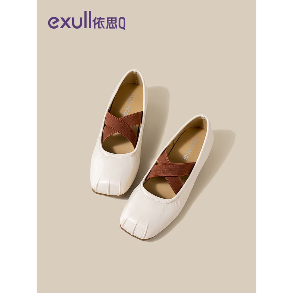 Yisi q Retro rendas sapatos femininos versão interna aumentada sapatos de balé feminino estilo suave noite confortável s