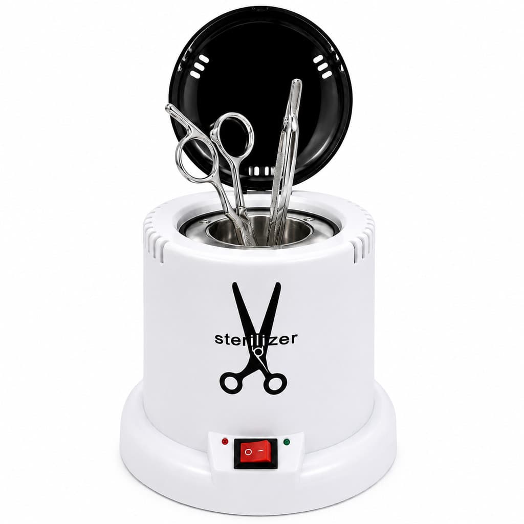 Esterilizador Elétrico para Alicates Tesouras Pinças Manicure Aquecimento a Seco Bivolt Profissional
