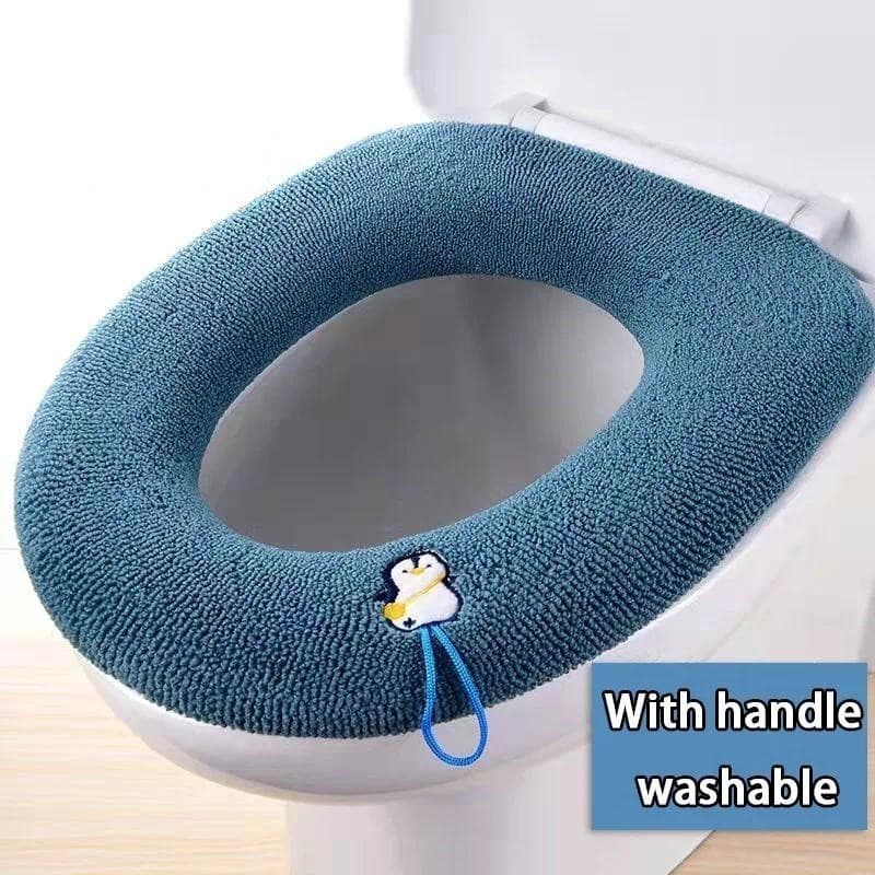 Thicken Toilet Seat Cover Mat Winter Warm Soft Washable Closestool Mat Seat Case Toilet Lid Pad Bidet Cover Bathroom Acc