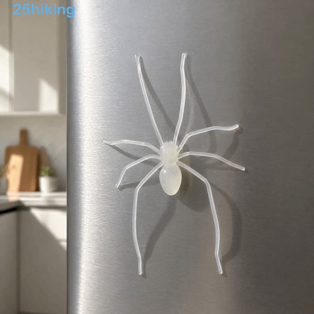 Brilha No Escuro , Geladeira De Aranha Leve Simulada , Halloween De Tamanho Pequeno E Fofo Exclusivo
