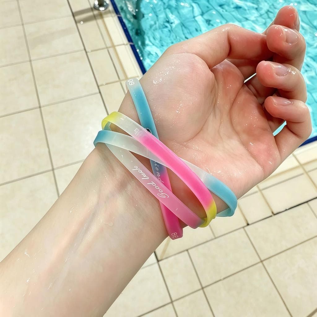 Pulseira dedicada para registro de natação, pulseira de natação, anel de contagem, ferramenta útil, contador de corda de