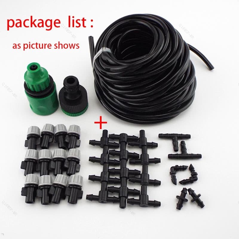 Conjunto De Irrigação Para De Jardim , 10m , Tubo De 4/7mm , Bicos De Neblina , Mangueira De Resfriamento , Cabeça De Sp