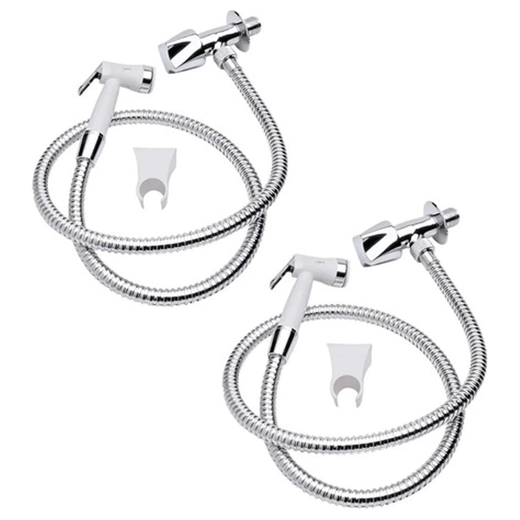 Kit 2 Duchas Higiênicas Acqua Jet Fabrimar Digital Line CR DN15 Cromado 2195-DL-CR para Banheiro Lavabo