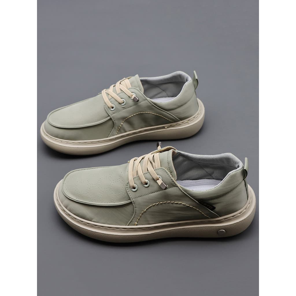 Sapatos masculinos verão respirável de cano baixo all-Match sapatos casuais masculinos sola macia mocassins leves desliz