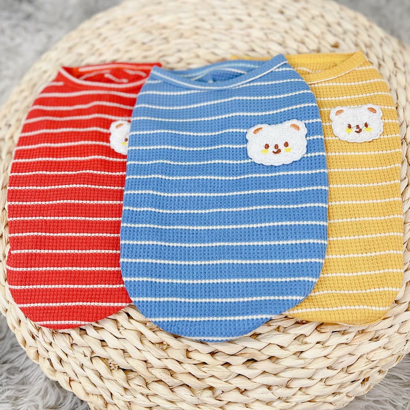 Roupas para cães verão gato colete cão animal de estimação estilo fino cão pequeno verão gato estilingue Pomeranian Tedd