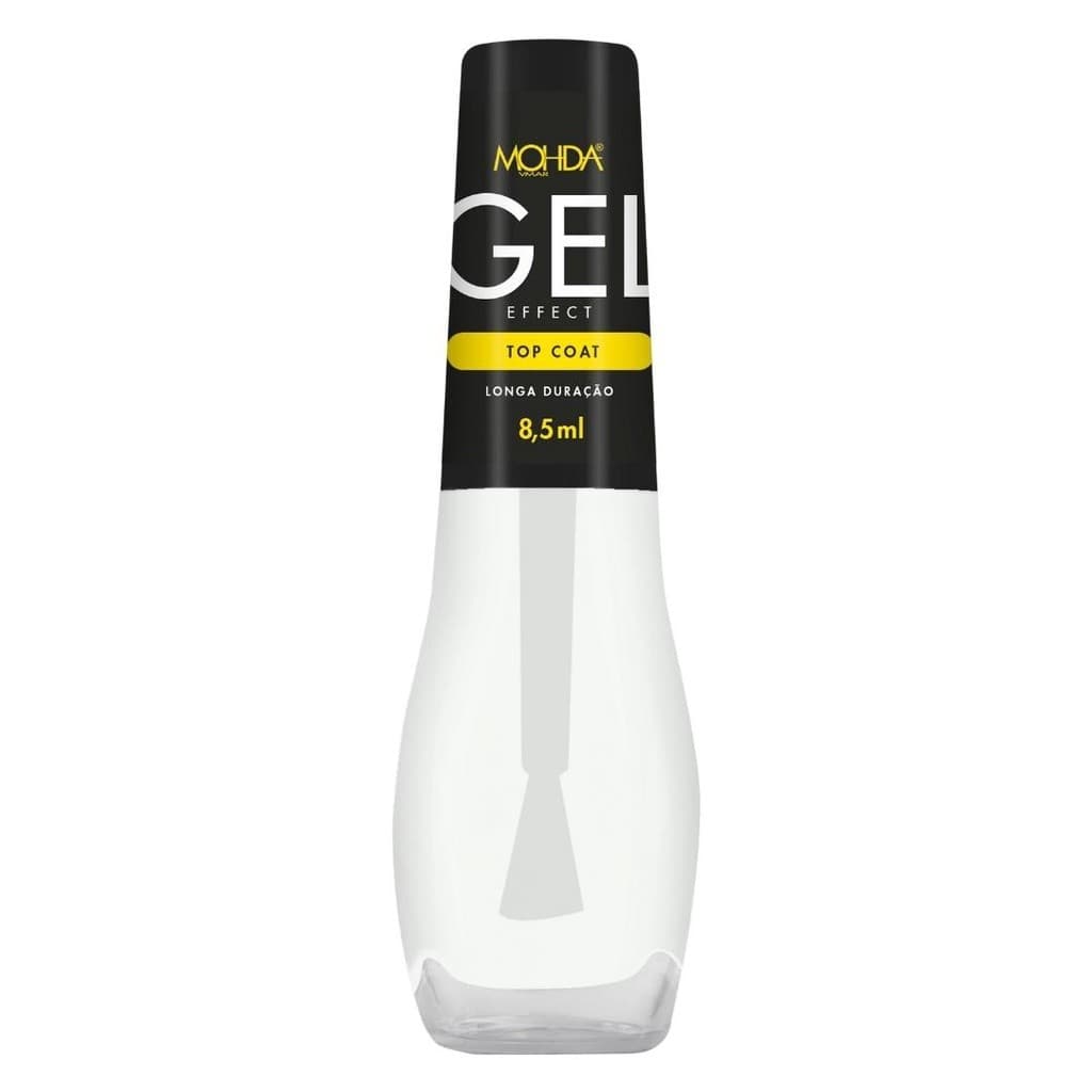 Esmalte Top Coat EFEITO GEL (Cobertura) - Mohda 8,5ml (Dura em média 10 dias)
