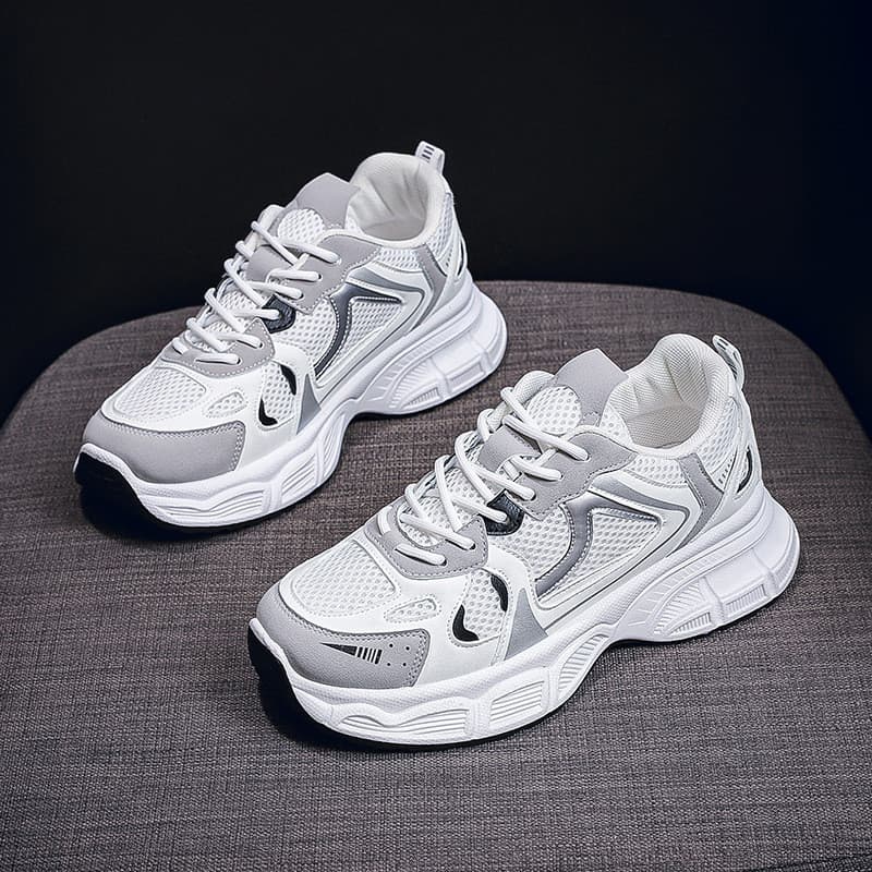 Papai sapatos femininos 2026 novo estilo primavera respirável malha tênis feminino versão coreana All-Match sapatos casu
