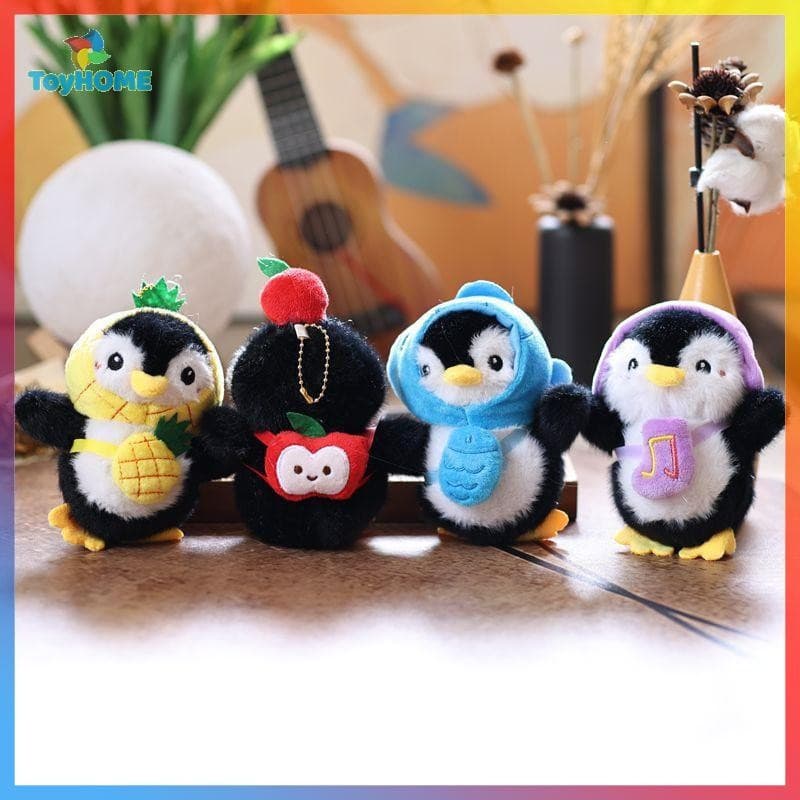 LAHB > Pinguim Fofo De Desenho Animado , Animais De Pelúcia , Boneca , Brinquedo Chaveiro , Pingente , Mochila , Decoraç