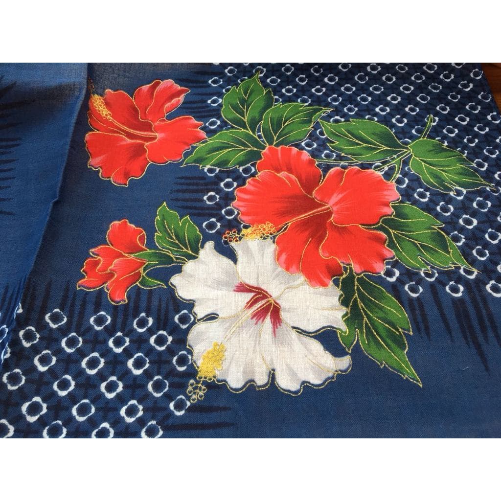 Todo o algodão desenho ouro flores japonesas grande lenço quadrado lenço lenço envoltório cachecol 53cm Chen Xinchen pro