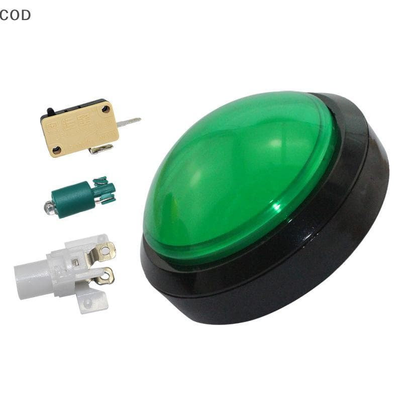 [YSB] 1 Peça Botão De Cúpula Grande 100mm Botões De Fliperama Iluminados Led 12v Liga/Desliga Com Microinterruptor BR