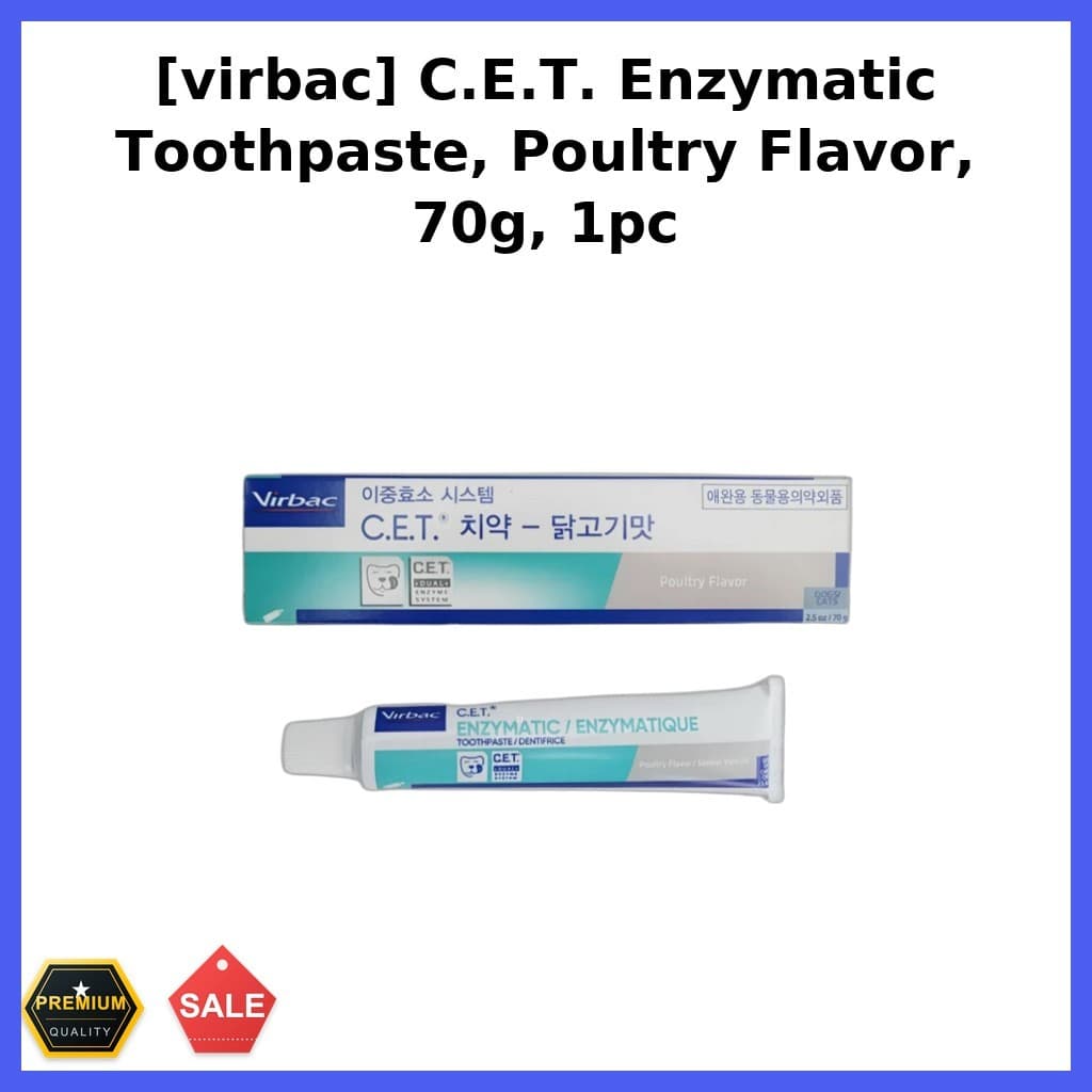 [virbac] Bet Pasta De Dente Enzimática , Sabor Aves , 70g , 1 Unidade/Coreana Para Animais De Estimação/Da K-MARKET