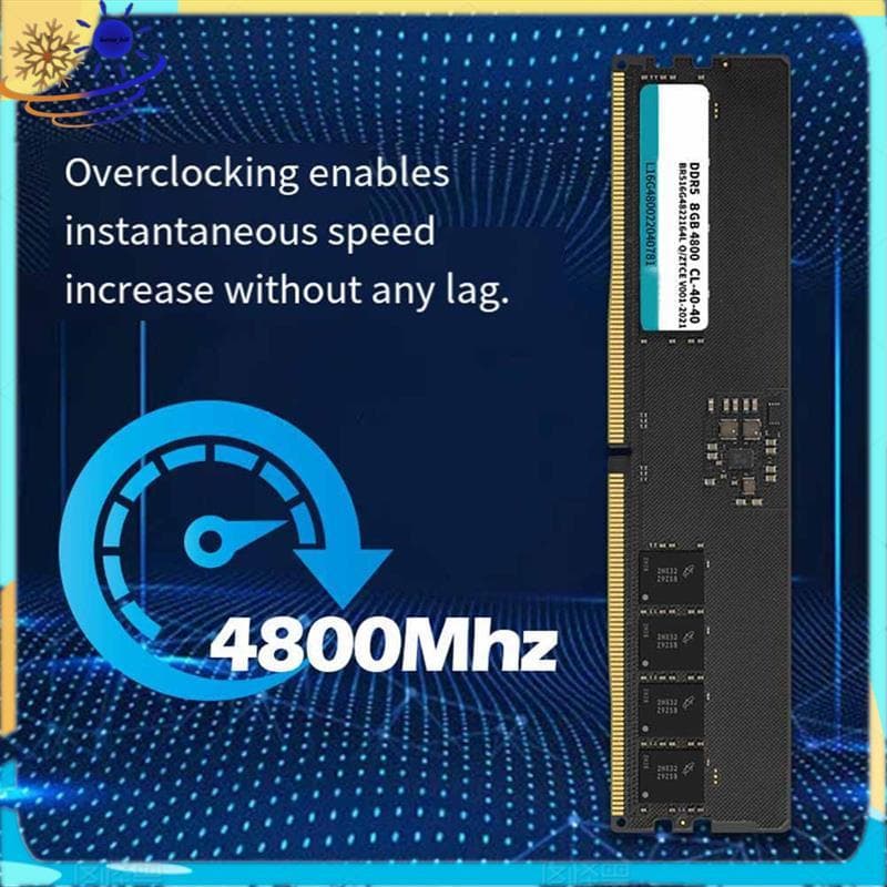 [Le's Shop] Cartão De Memória De Mesa DDR5 D5 8GB 6000XMP 4800Mhz 1.1V Módulo De Armazenamento De RAM U-DIMM