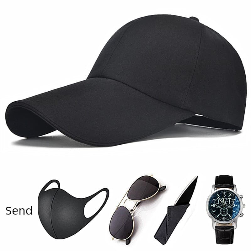 boné masculino boné Chapéu masculino verão versão coreana na moda boné de pico protetor solar estendido chapéu de sol