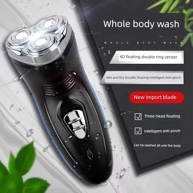 barbeador eletrico masculino Barbeador elétrico 6D de alta potência para lavagem de corpo inteiro recarregável barbeador