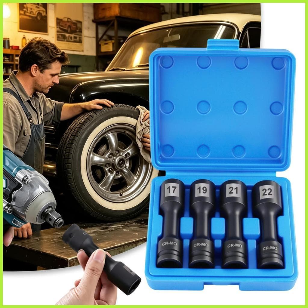 Conjunto De Tomada De Parede Fina , 2/1 Polegada , 6 Pontos , Ferramentas Manuais De Aço Resistente , Chave Métrica De 4