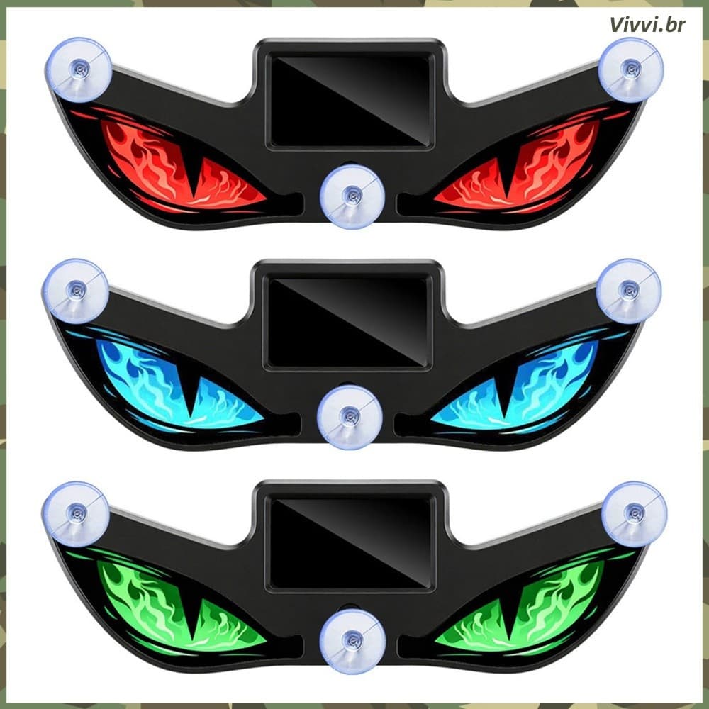 Janela Do Carro Demon Eye LED Luz Solar USB Acento Ambiente _VVI