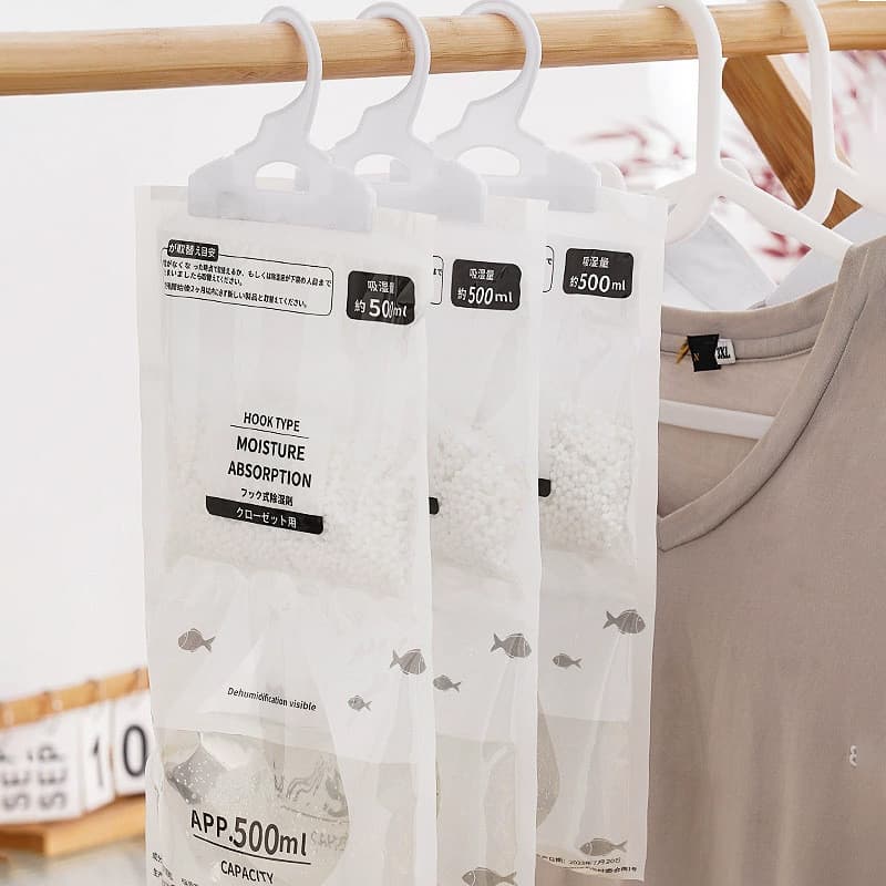 Japão pendurável desumidificador guarda-roupa saco de desumidificação doméstico à prova de mofo à prova de umidade saco