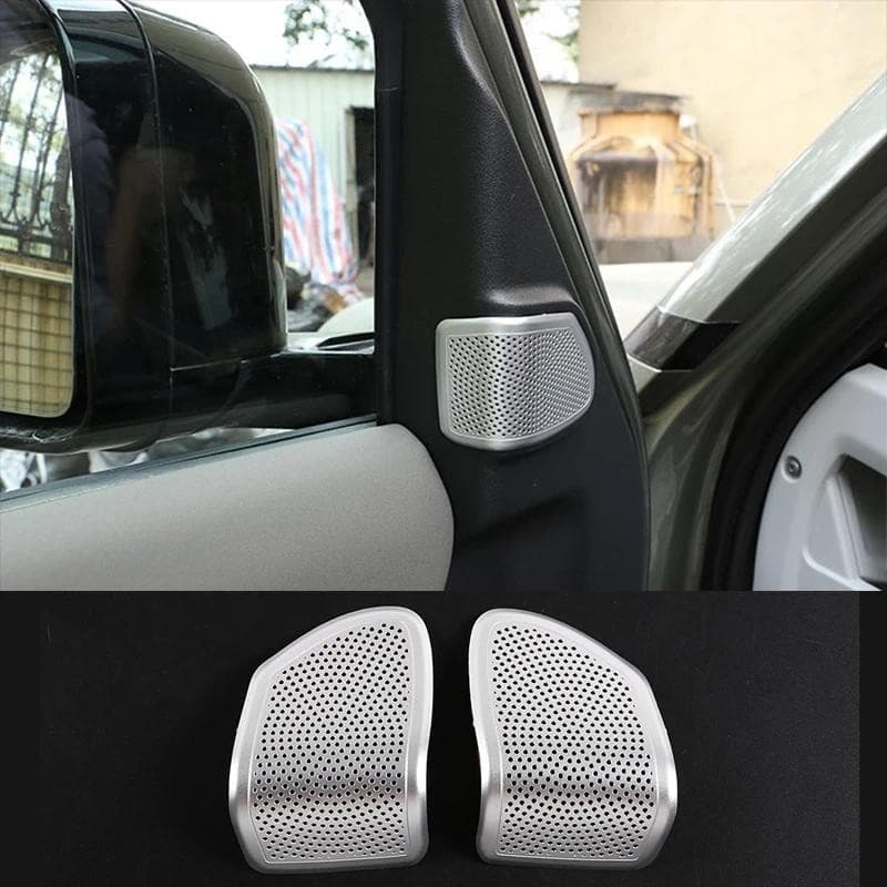 Estilo De Carro Em Liga De Alumínio Para Land Rover Defender 110 130 2020 Alto-Falante De Áudio Tweeters Capa Guarnição