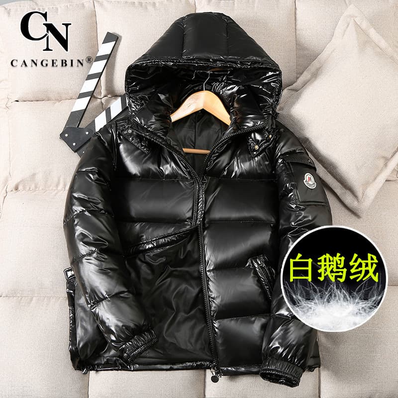 Jaqueta masculina grande veludo outono inverno 2026 novo estilo leve brilhante High-End curto engrossado marca jaqueta d