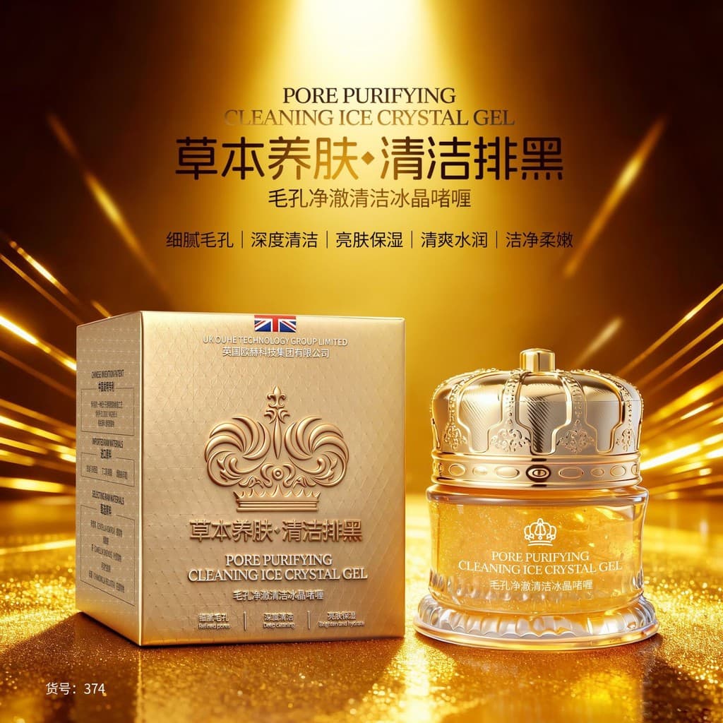 Genuíno poros limpeza limpeza gel de cristal gelo limpeza profunda encolher poros hidratante hidratante gel de limpeza c