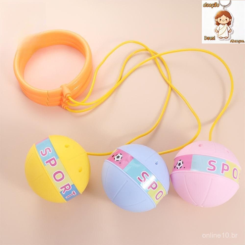 Bola de Treinamento de Reação FUHUI, Cordas de Pular, Exercícios Esportivos, Corda de Pular Luminosa para Anel de Pé