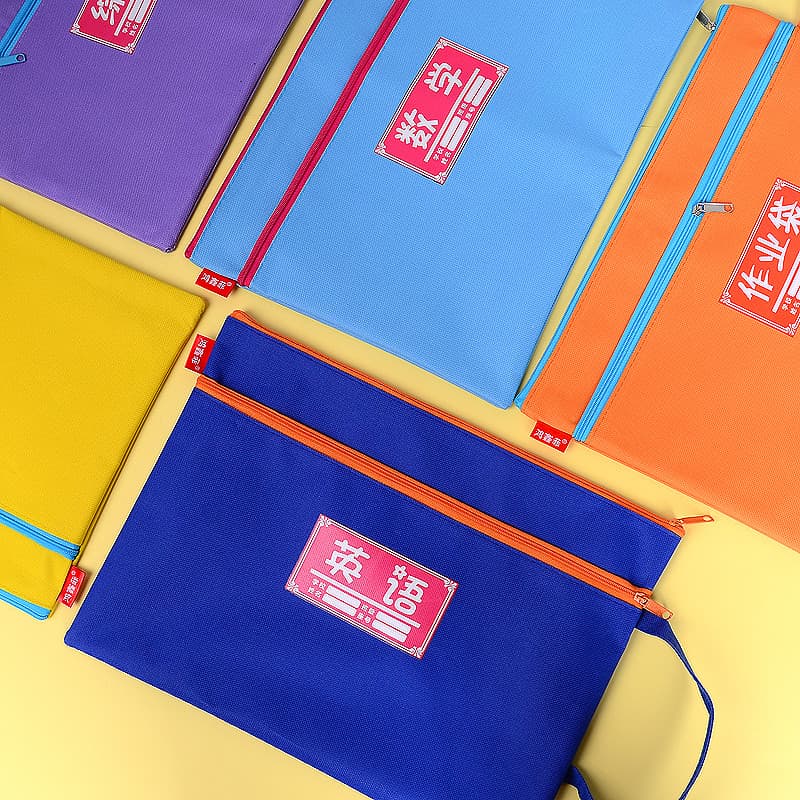 A4 Assunto Bolsa de lona Bolsa de arquivo Alunos do ensino fundamental Assunto fofo Multicamadas Classificação de papel