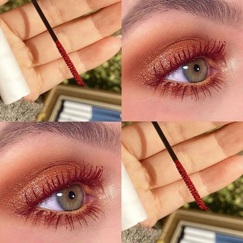 Cos Color Thin Head Mascara Preto Branco Roxo Azul Vermelho Halloween Show Party ins Super Hot