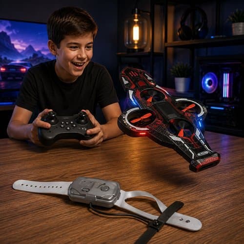 Brinquedo Eletronico Espada Voadora Led Controle Remoto Diversao Tecnologia Infantil
