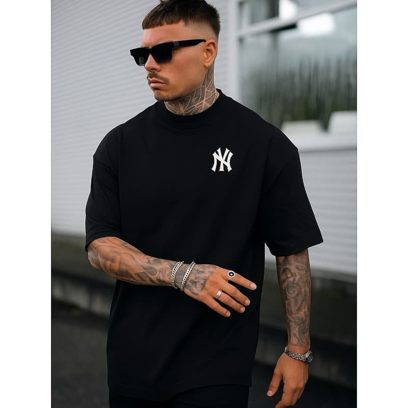 Camiseta Masculina Oversized New York 100% Algodão - ENVIO RÁPIDO