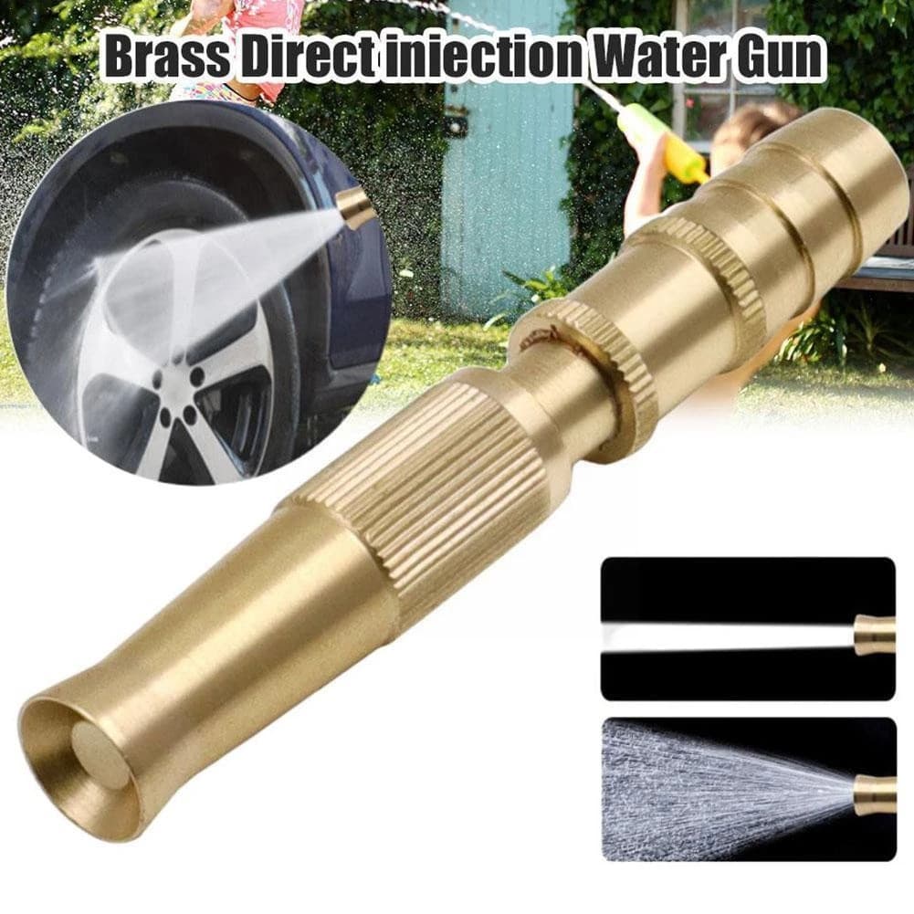 Pulverizador portátil de alta pressão com bico de cobre ajustável, adequado para adaptador de mangueira de lavagem de ca