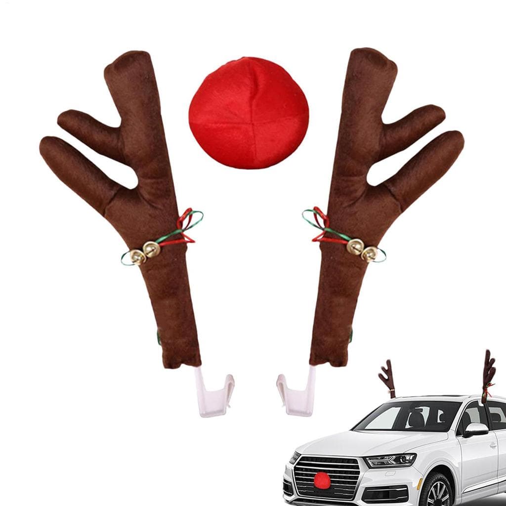 Carro Antler Automotivo Exterior Veados Decoração De Pelúcia Feriado Para Rena Tema Festa Natal Golfe beqaxbr