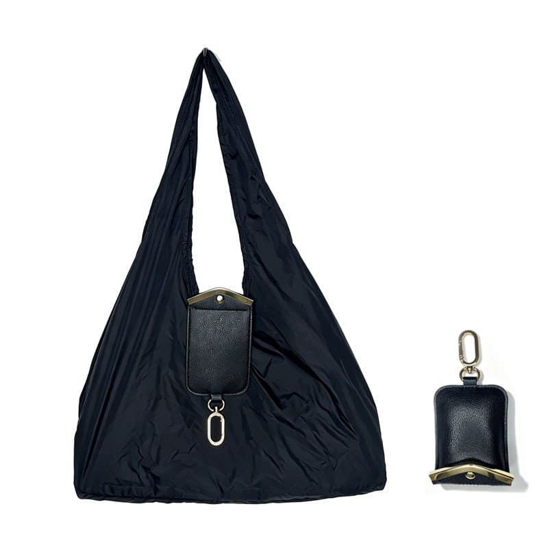 Bolsa de armazenamento para chaveiros estilo Ins, bolsa de compras de nylon impermeável, dobrável e prática, pode ser us