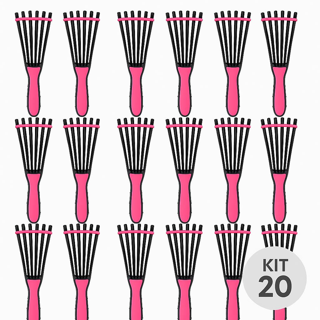 Escova de Cabelo Polvo Desembaraçadora Kit 20 Unidades