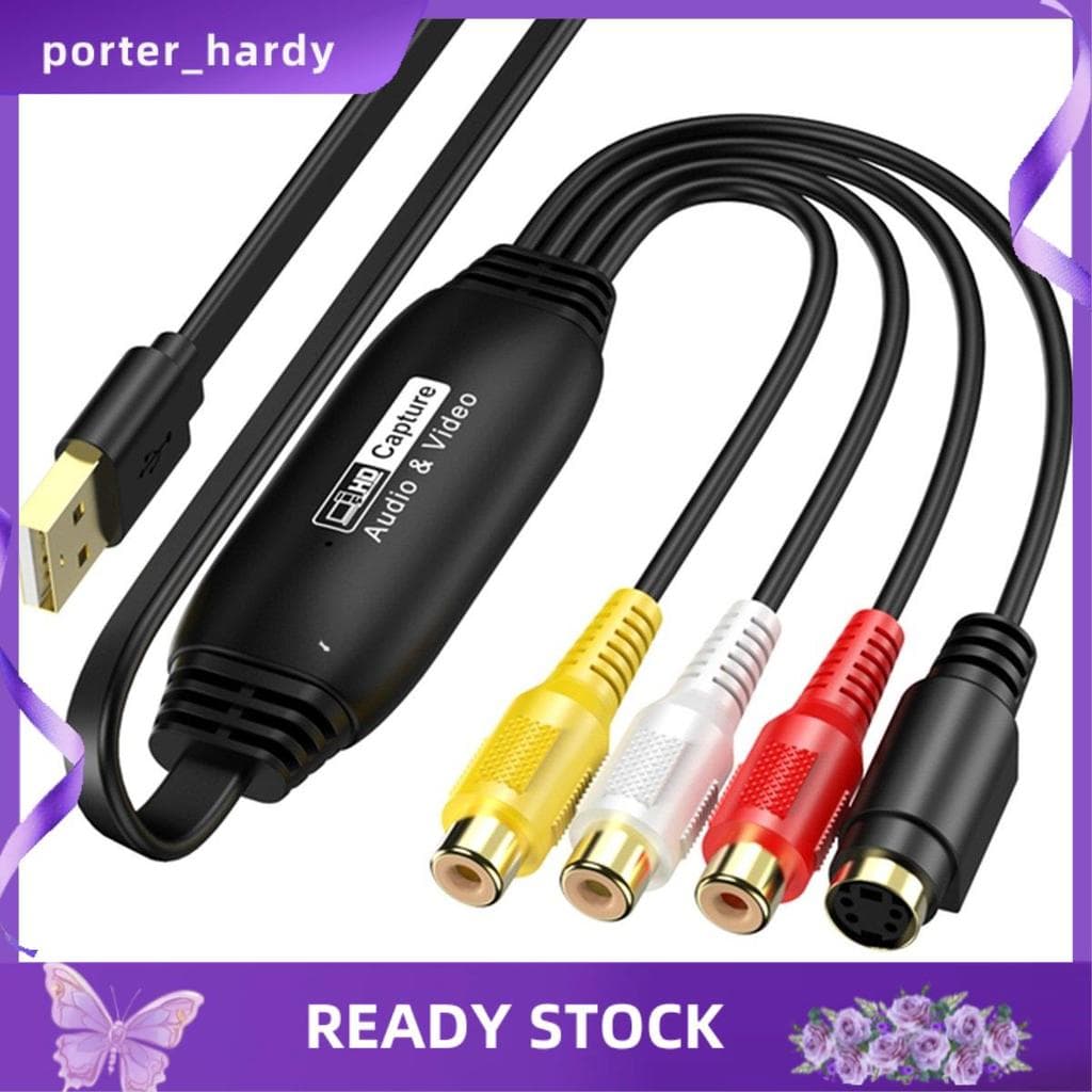 Captura De Vídeo USB Para Conversor Digital Placa De Áudio E 2.0 Sistema De Suporte De DVD De TV Fácil De Usar
