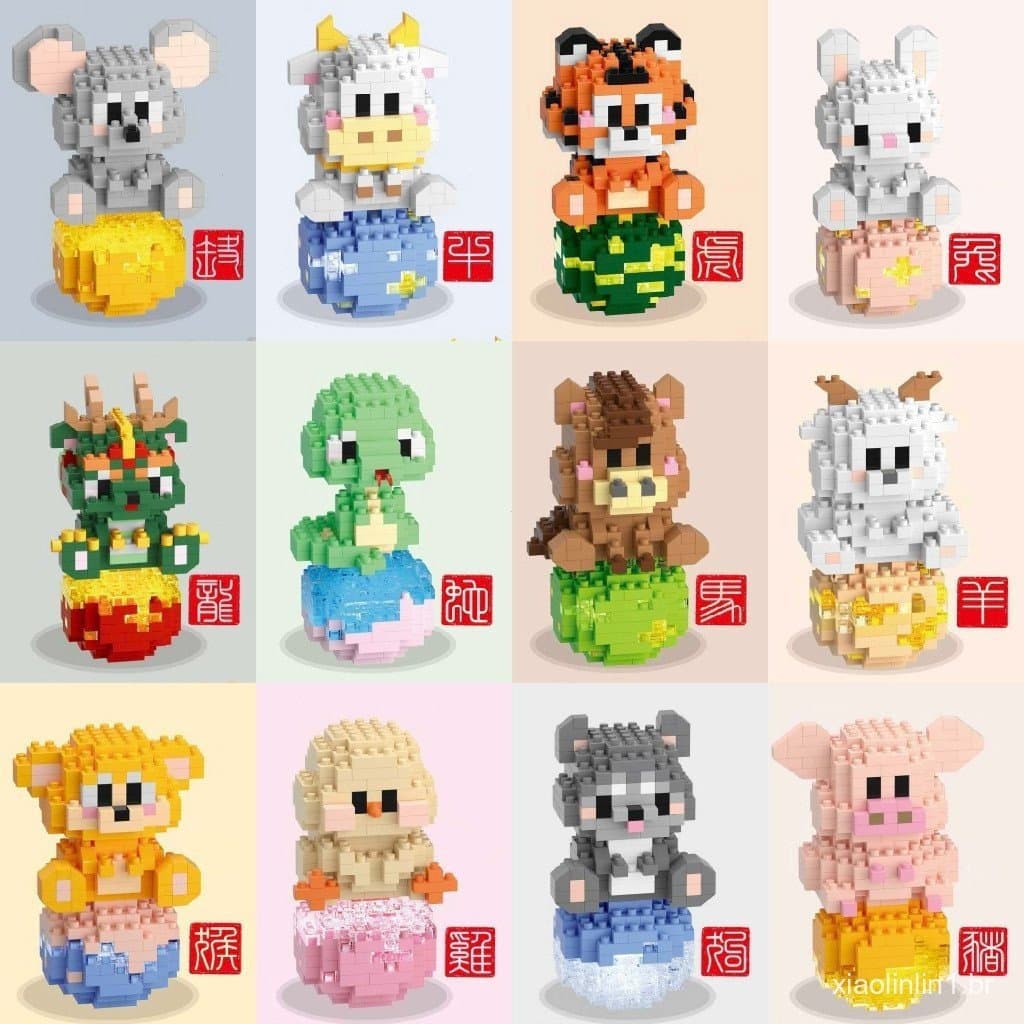 Novo produto: blocos de construção de animais, blocos de construção de planeta constelação, brinquedos de planeta conste