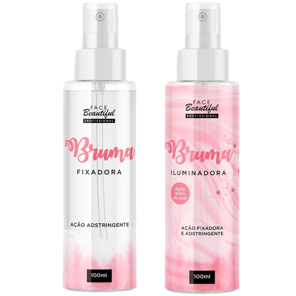 Bruma Facial Fixadora de Maquiagem ou Iluminadora Face Beaultiful 100ml